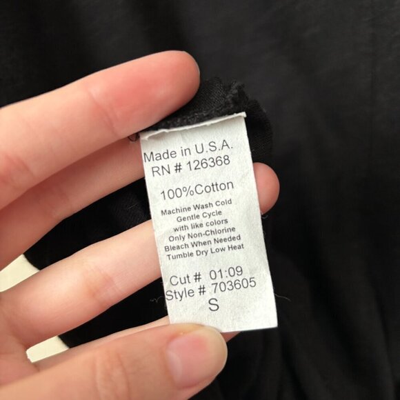 Wilt Slub Cotton Essential Black Midi Maxi Dress Made in USA - Picture 6 of 6